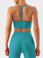 Tight fitting quick drying yoga clothes for training running beautiful back sports underwear for women