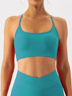 Tight fitting quick drying yoga clothes for training running beautiful back sports underwear for women