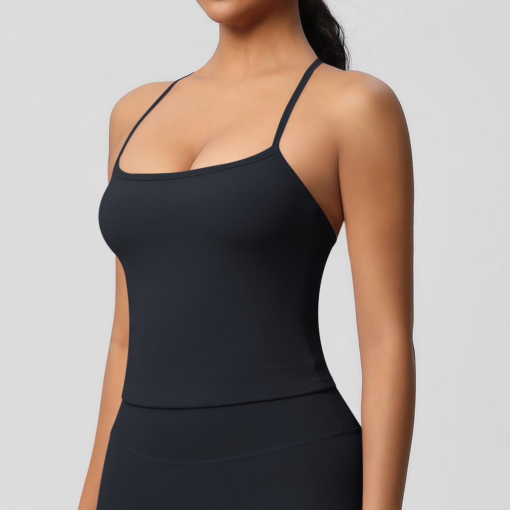Yoga pants solid color long sleeved beautiful back sports short sleeved slim fit fitness pants set