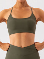 Tight fitting quick drying yoga clothes for training running beautiful back sports underwear for women