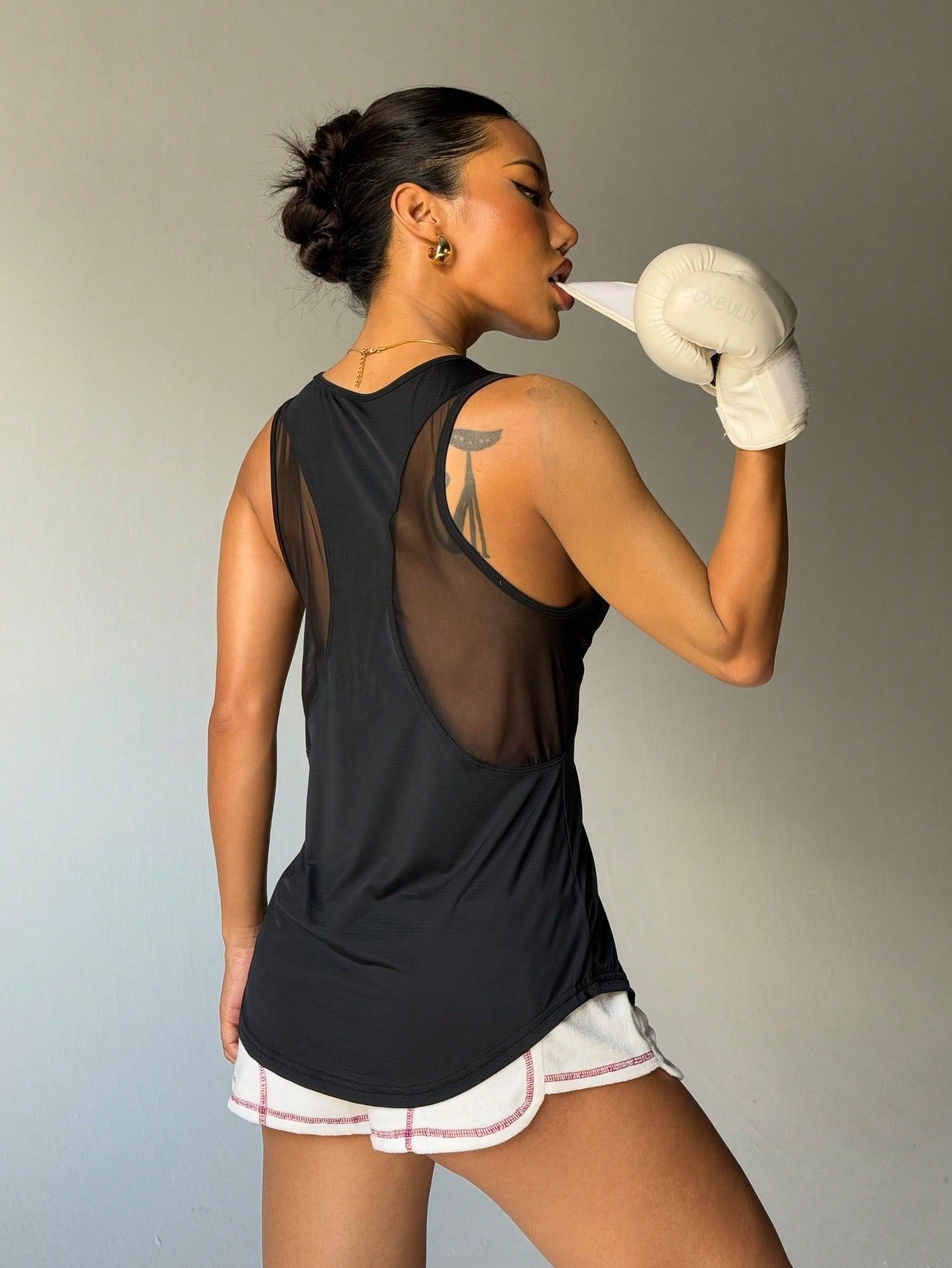 Sports quick drying loose sleeveless vest T-shirt for women