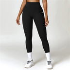 High waisted hip lifting quick drying yoga cycling running fitness pants